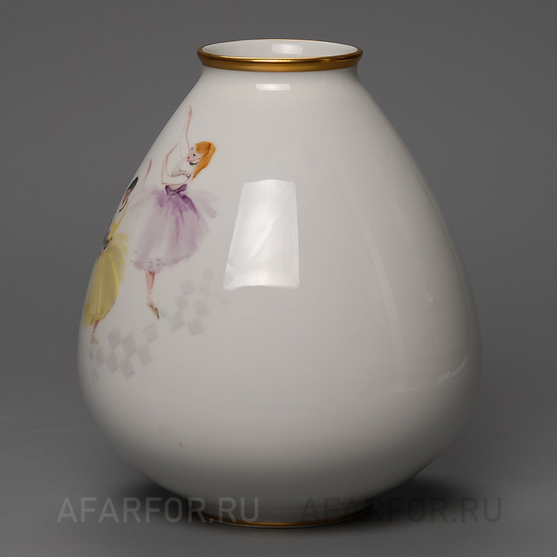 Фарфоровая ваза для цветов "Балет" Rosenthal Германия
