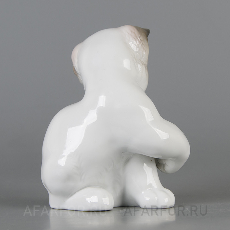 Фарфоровая статуэтка «Котёнок с поднятой лапкой» Rosenthal Германия