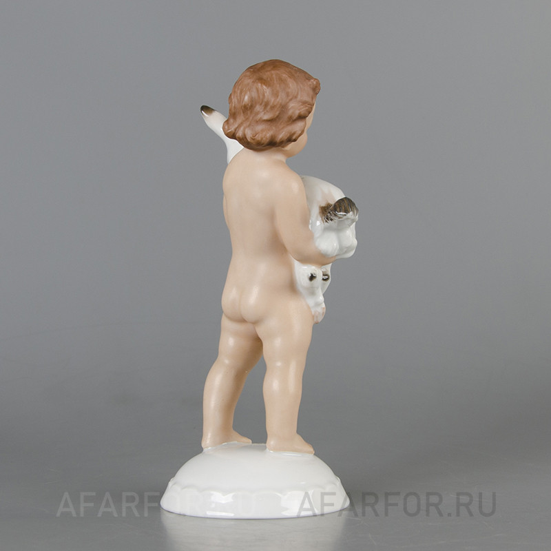 Фарфоровая статуэтка «Мальчик с козлёнком» Rosenthal Германия