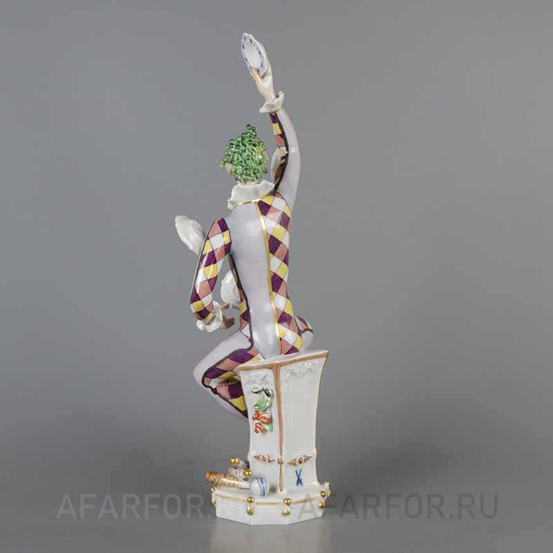 Фарфоровая статуэтка «Жонглёр тарелками» Meissen Германия