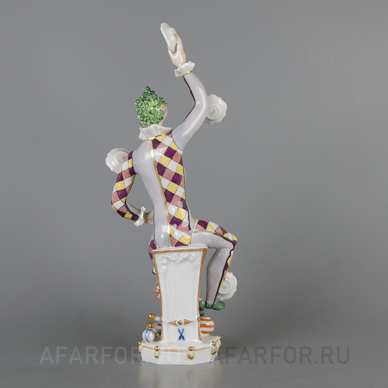 Фарфоровая статуэтка «Жонглёр тарелками» Meissen Германия
