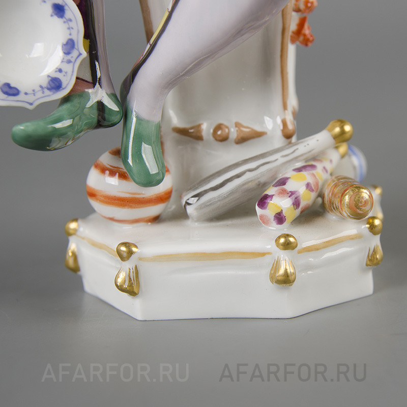 Фарфоровая статуэтка «Жонглёр тарелками» Meissen Германия