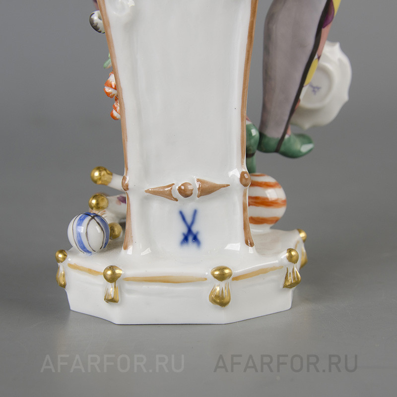 Фарфоровая статуэтка «Жонглёр тарелками» Meissen Германия