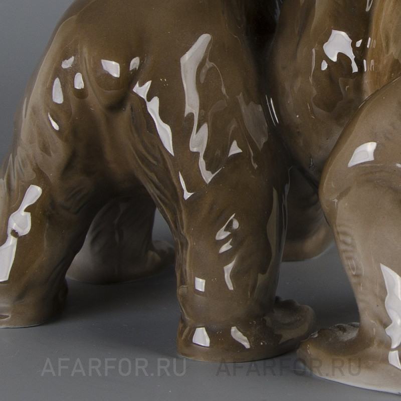 Фарфоровая статуэтка "Играющие медвежата" Rosenthal Германия