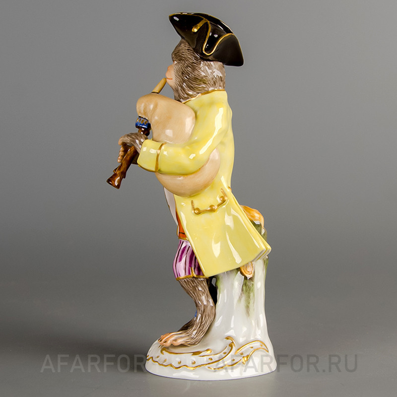 Фарфоровая статуэтка "Обезьяний оркестр. Волынщик" Meissen Германия
