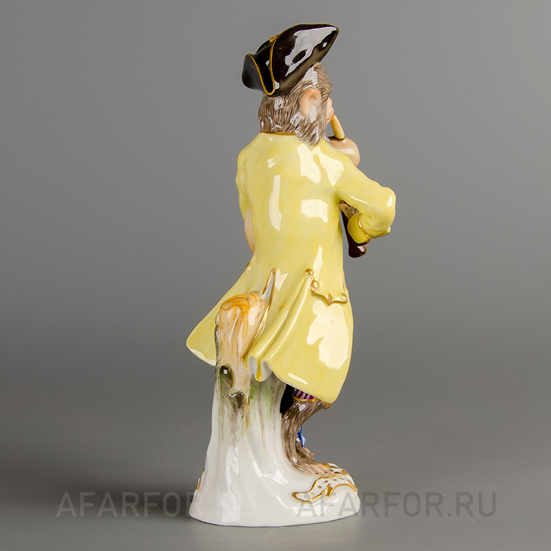 Фарфоровая статуэтка "Обезьяний оркестр. Волынщик" Meissen Германия