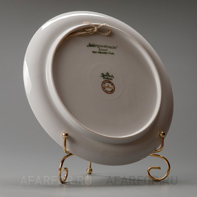 Декоративная тарелка "Рождество 1929" Rosenthal Германия