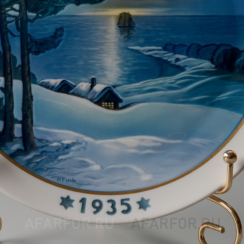 Декоративная тарелка "Рождество 1935" Rosenthal Германия