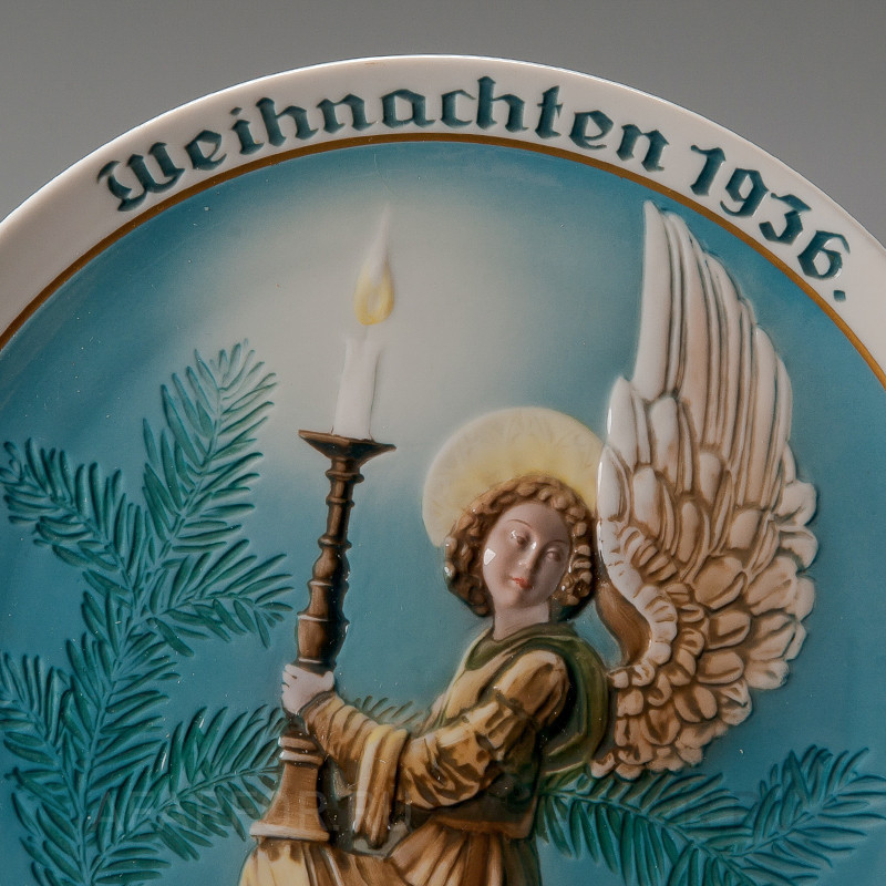 Декоративная тарелка "Рождество 1936" Rosenthal Германия