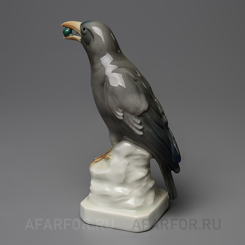 Фарфоровая статуэтка «Ворона с ягодой» Karl Ens Германия