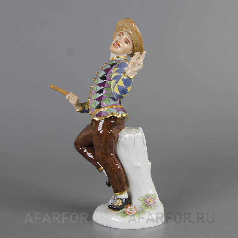 Фарфоровая статуэтка «Арлекин» Meissen Германия