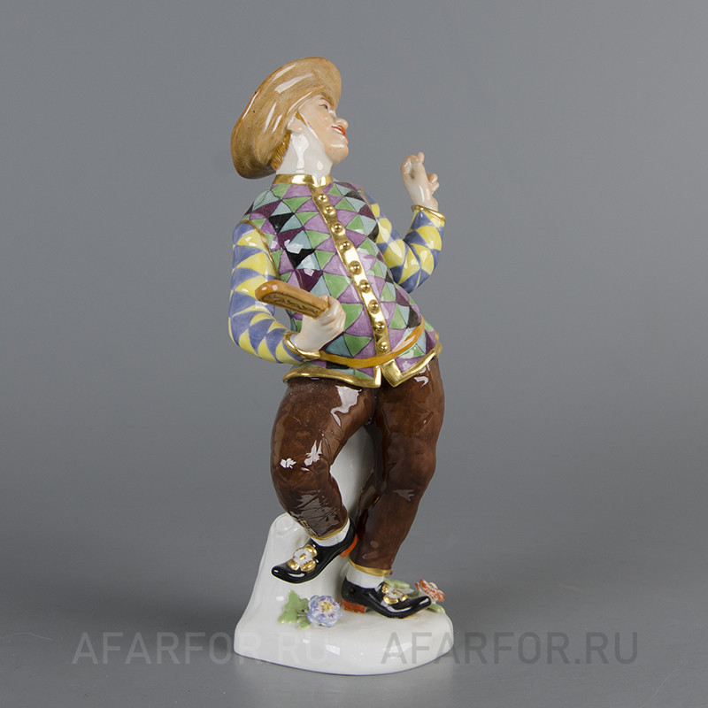 Фарфоровая статуэтка «Арлекин» Meissen Германия