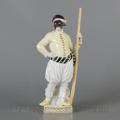 Антикварная статуэтка из фарфора «Гондольер» Meissen Германия (арт. 1875-2), украшение интерьера в классическом стиле.
