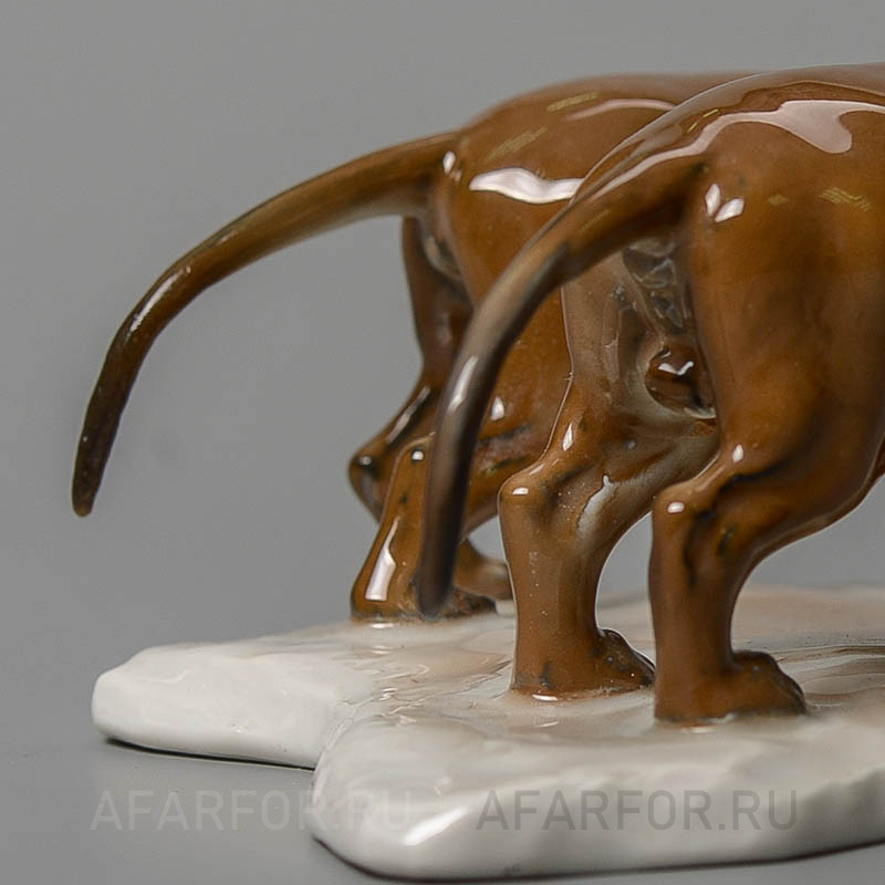 Фарфоровая статуэтка «Милые таксы» Rosenthal Германия