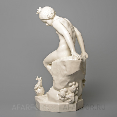 Фарфоровая статуэтка "Обнажённая царевна-лягушка" Rosenthal Германия (фото №18267)