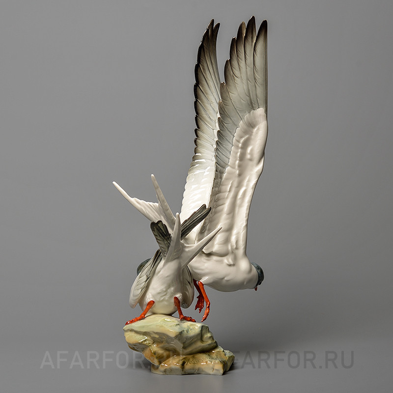 Фарфоровая статуэтка «Крачки. Морские ласточки» Hutschenreuther Германия