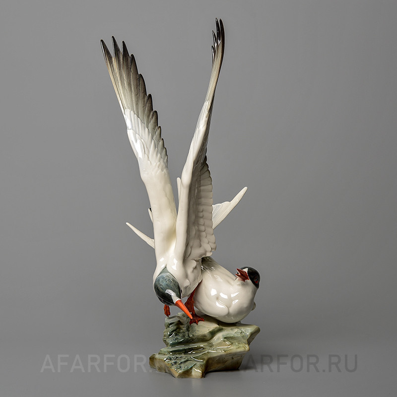 Фарфоровая статуэтка «Крачки. Морские ласточки» Hutschenreuther Германия