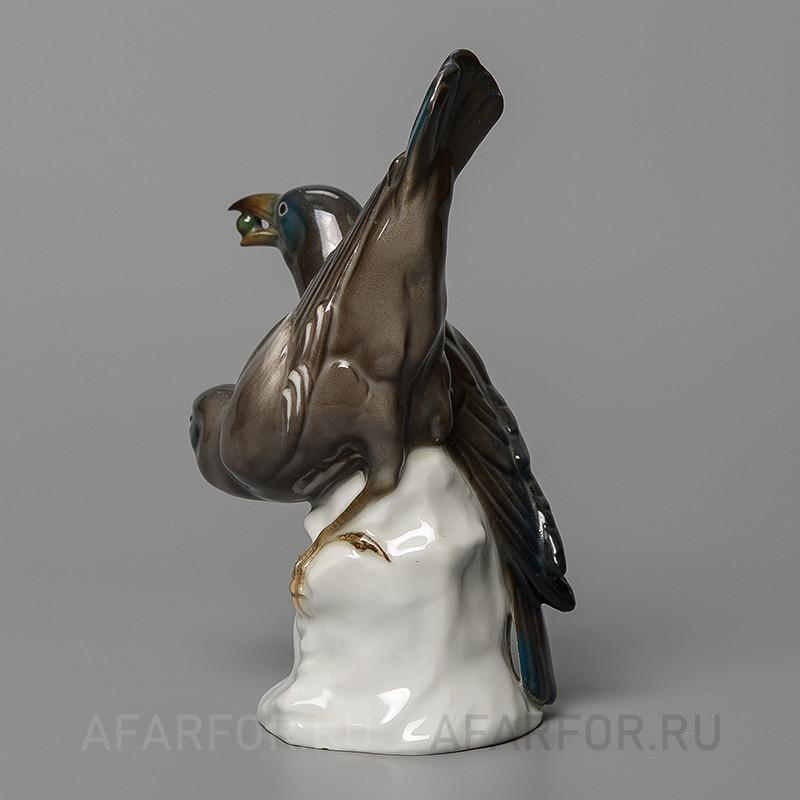 Фарфоровая статуэтка «Две вороны» Karl Ens Германия
