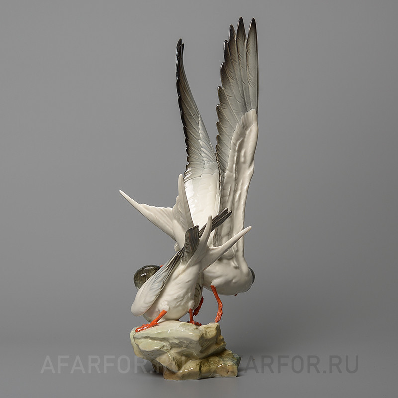 Фарфоровая статуэтка «Крачки. Морские ласточки» Hutschenreuther Германия