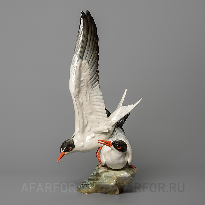 Фарфоровая статуэтка «Крачки. Морские ласточки» Hutschenreuther Германия