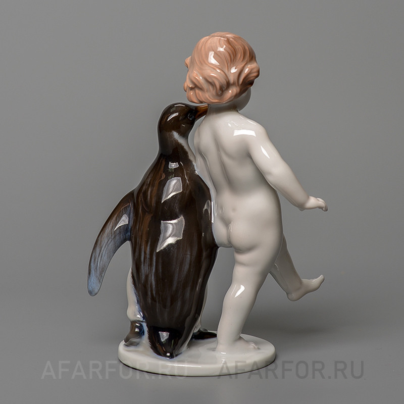 Фарфоровая статуэтка «Прогулка с Пингвином» Rosenthal Германия