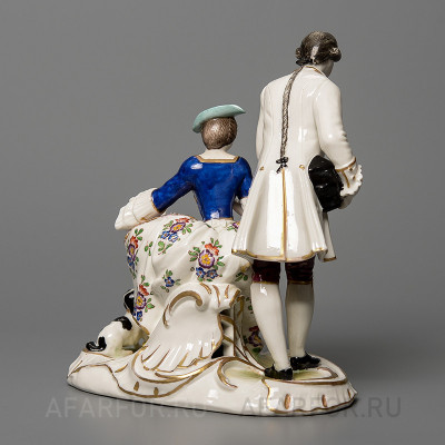 Фарфоровая статуэтка "Дама и Кавалер" Nymphenburg Германия (фото №18763)