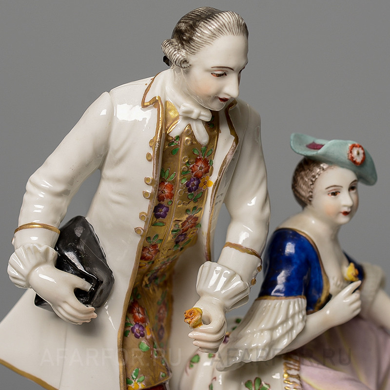 Фарфоровая статуэтка «Дама и Кавалер» Nymphenburg Германия