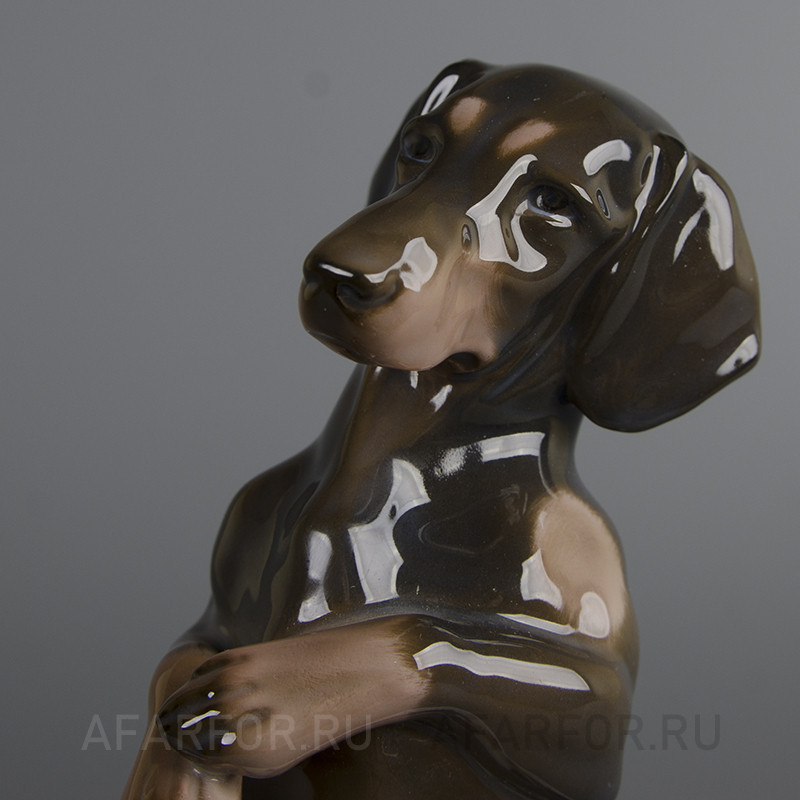 Фарфоровая статуэтка "Такса" Rosenthal Германия