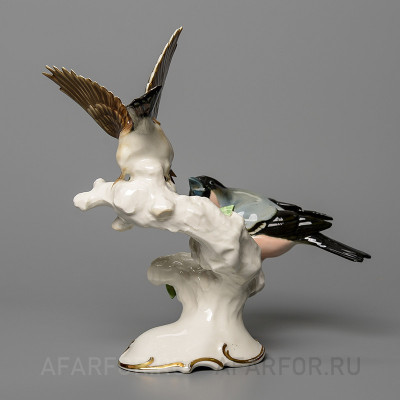 Фарфоровая статуэтка "Щегол и снегирь" Hutschenreuther Германия (арт. 2043-3, фото №19417)