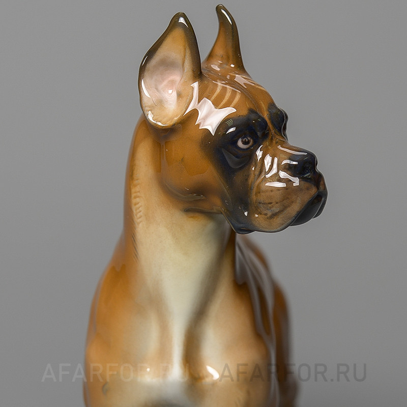 Фарфоровая статуэтка «Собака Боксёр» Rosenthal Германия