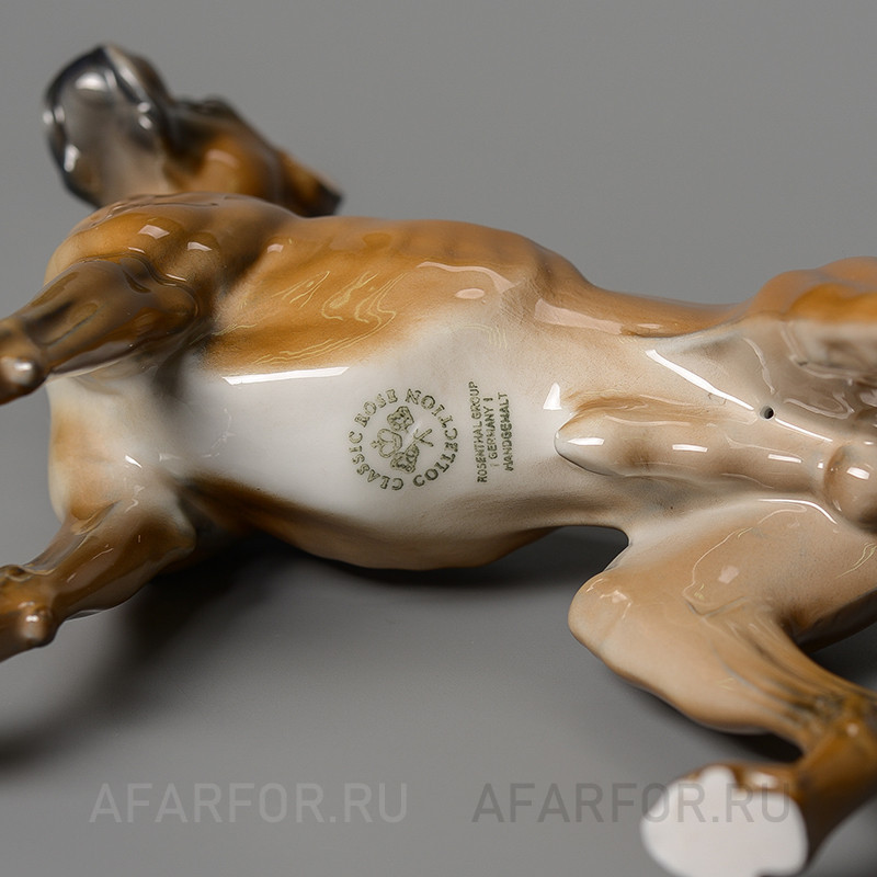 Фарфоровая статуэтка «Собака Боксёр» Rosenthal Германия