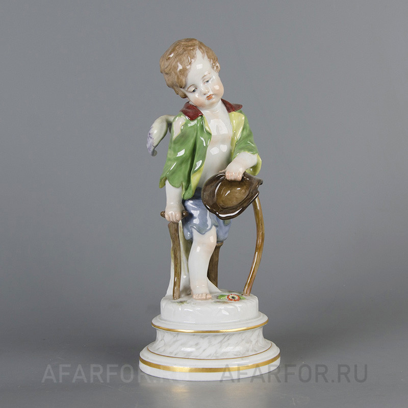 Фарфоровая статуэтка «Амур попрошайка» Meissen Германия