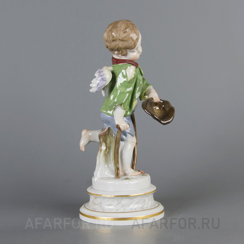 Фарфоровая статуэтка «Амур попрошайка» Meissen Германия