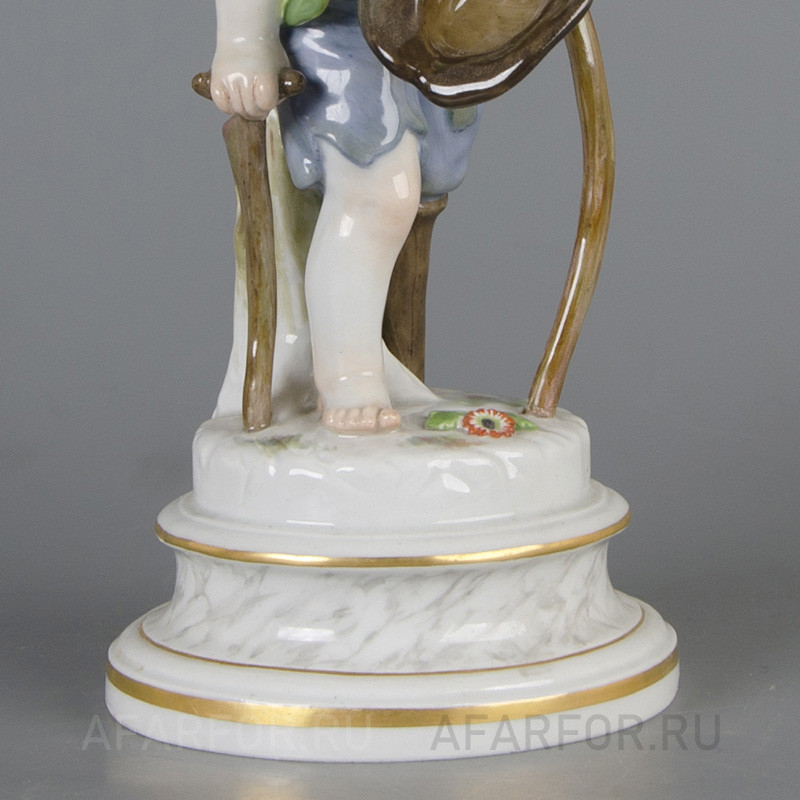 Фарфоровая статуэтка «Амур попрошайка» Meissen Германия