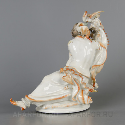 Фарфоровая статуэтка "Мавр с Какаду" Meissen Германия