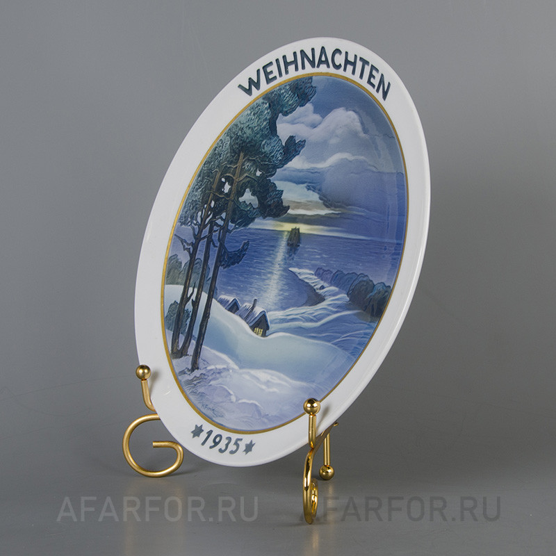 Декоративная тарелка «Рождество 1935» Rosenthal Германия