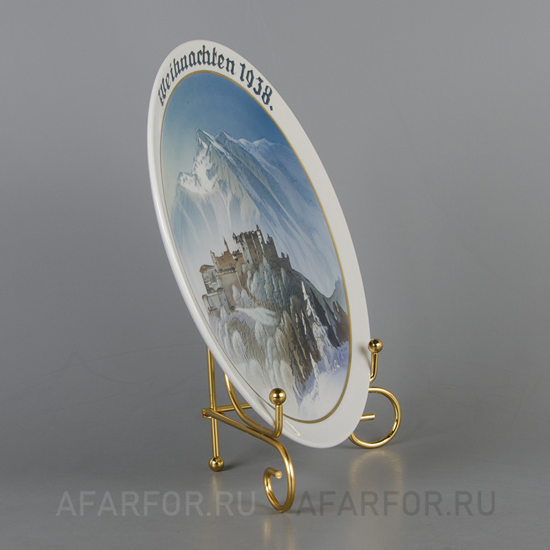 Декоративная тарелка «Рождество 1938» Rosenthal Германия