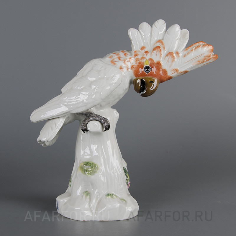 Фарфоровая статуэтка "Попугай Какаду" Meissen Германия