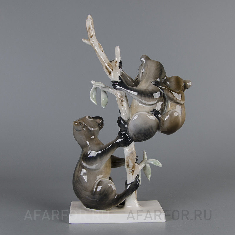 Фарфоровая статуэтка «Коалы на дереве» Rosenthal Германия