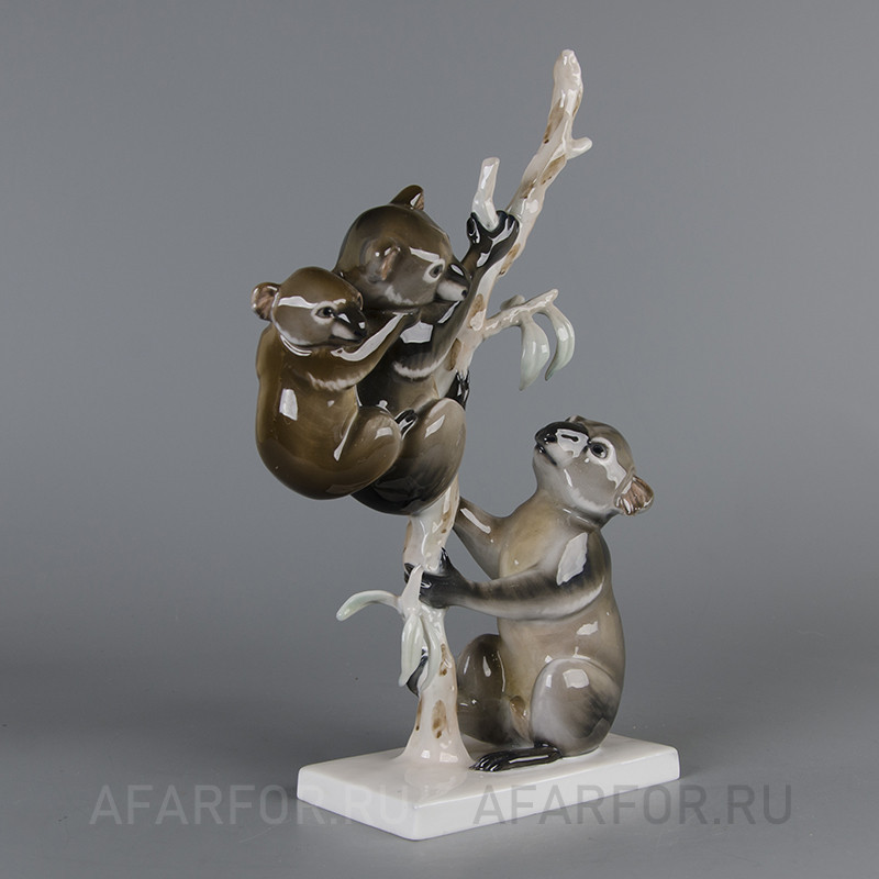 Фарфоровая статуэтка «Коалы на дереве» Rosenthal Германия