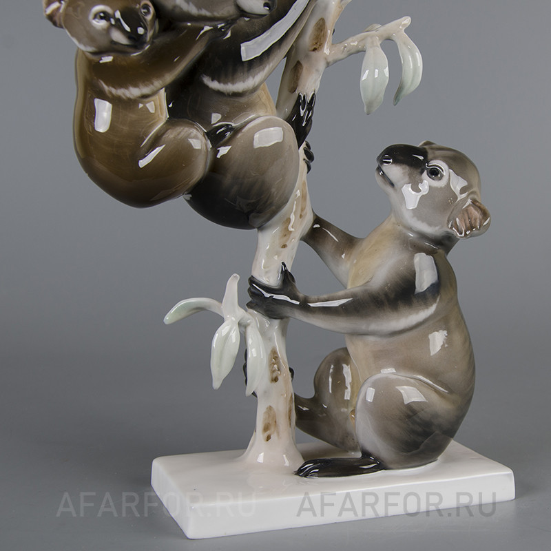 Фарфоровая статуэтка «Коалы на дереве» Rosenthal Германия