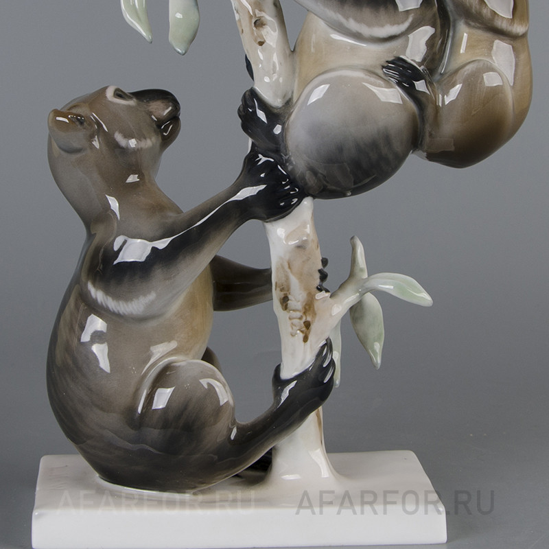Фарфоровая статуэтка «Коалы на дереве» Rosenthal Германия