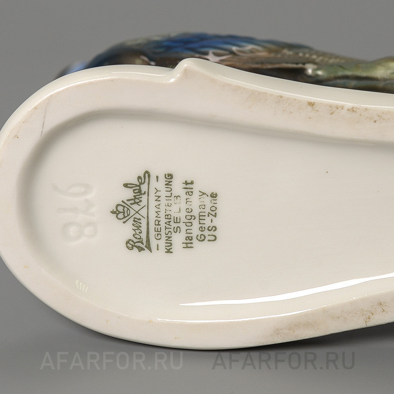 Фарфоровая статуэтка «Павлин» Rosenthal Германия