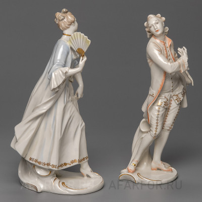 Фарфоровые статуэтки "Дама и Кавалер" Rosenthal Германия (арт. 332-3, фото №22663)