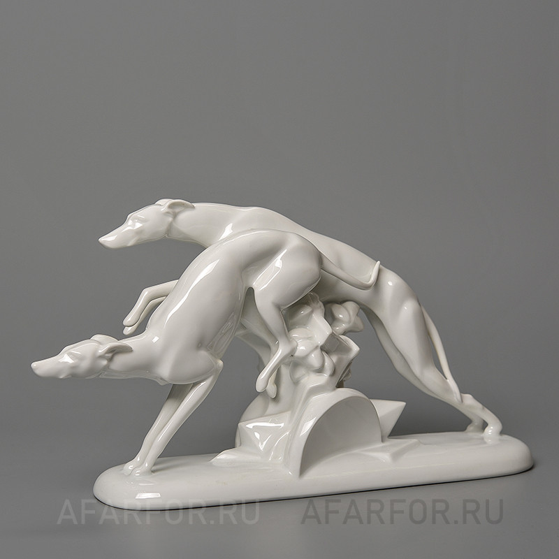 Фарфоровая статуэтка «Грейхаунды. Погоня» Rosenthal Германия