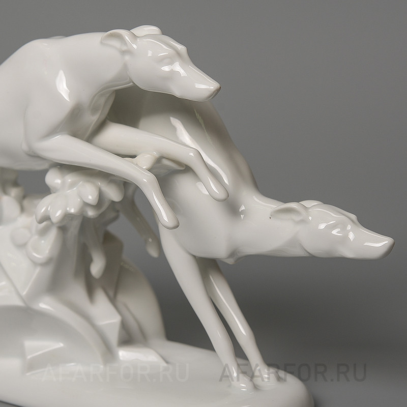 Фарфоровая статуэтка «Грейхаунды. Погоня» Rosenthal Германия