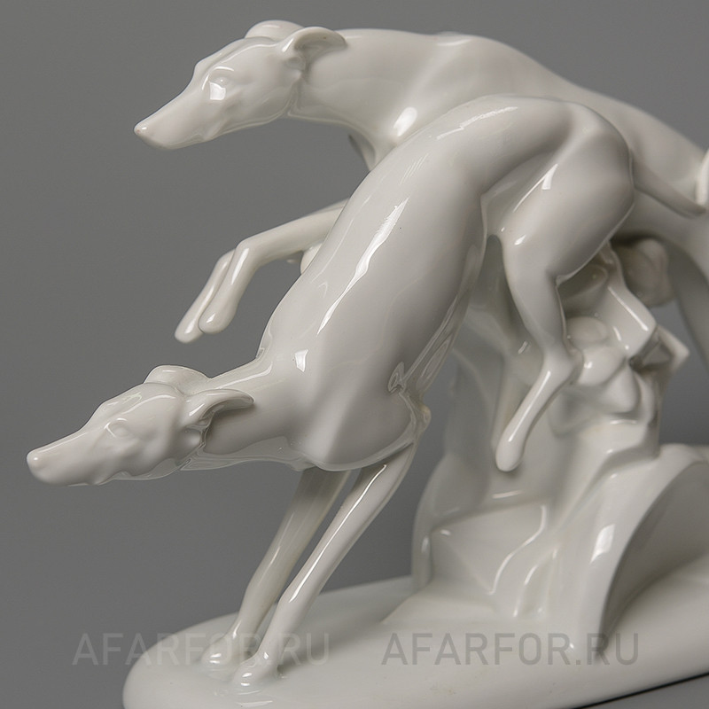 Фарфоровая статуэтка «Грейхаунды. Погоня» Rosenthal Германия