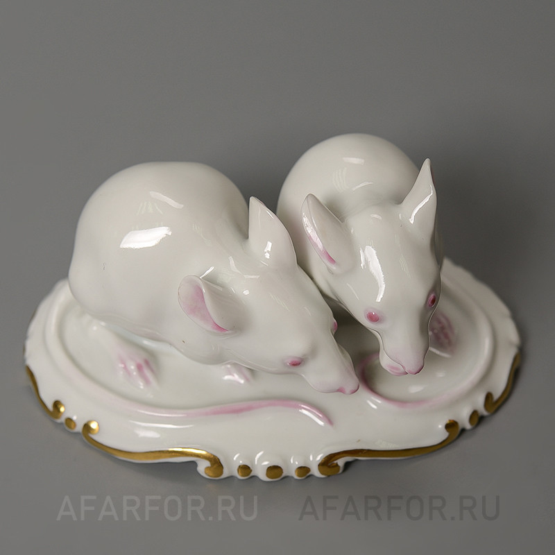 Фарфоровая статуэтка «Две мышки» Rosenthal Германия