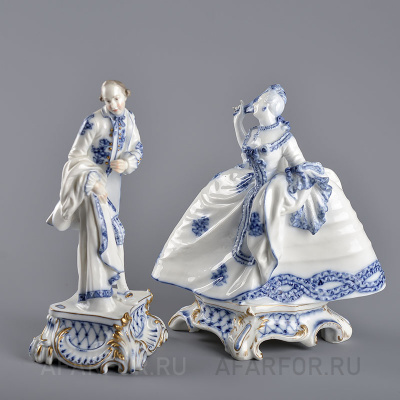 Фарфоровые статуэтки "Галантная пара" Nymphenburg Германия (фото №25342)