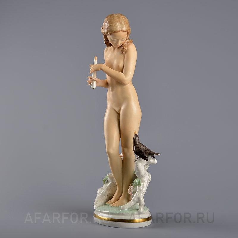 Редкая фарфоровая статуэтка «Мелодия» Hutschenreuther Германия (арт. 1751-3), статусный коллекционный фарфор.